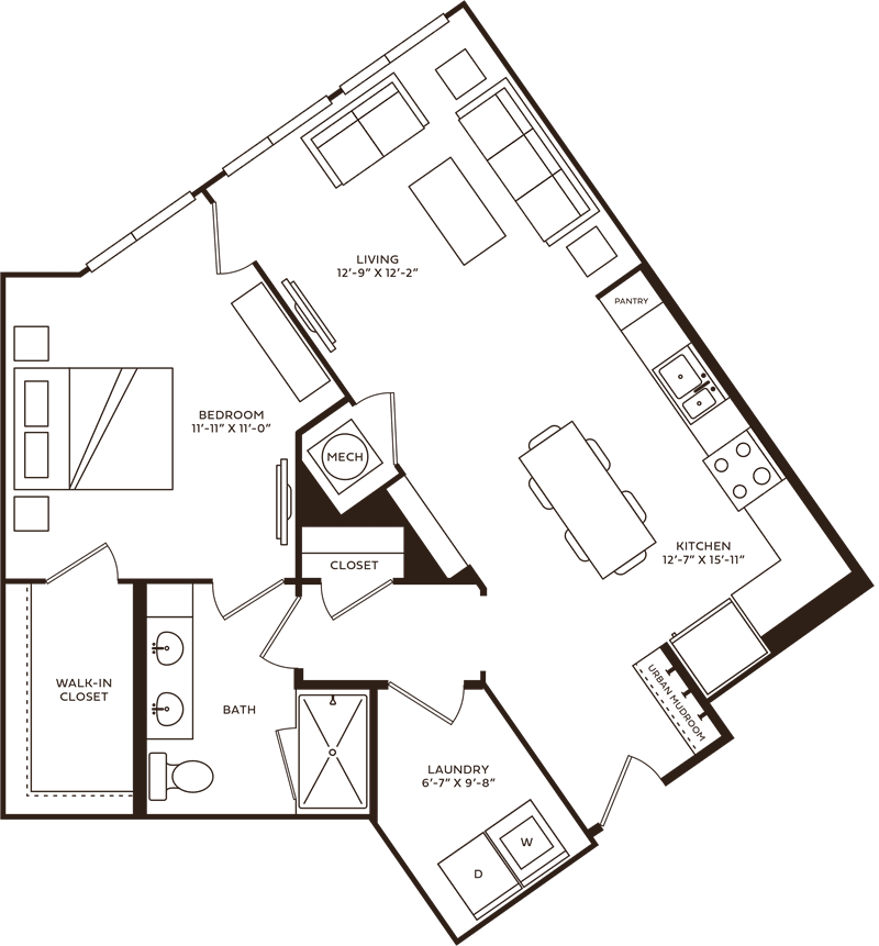 Hunt Floor plan layout