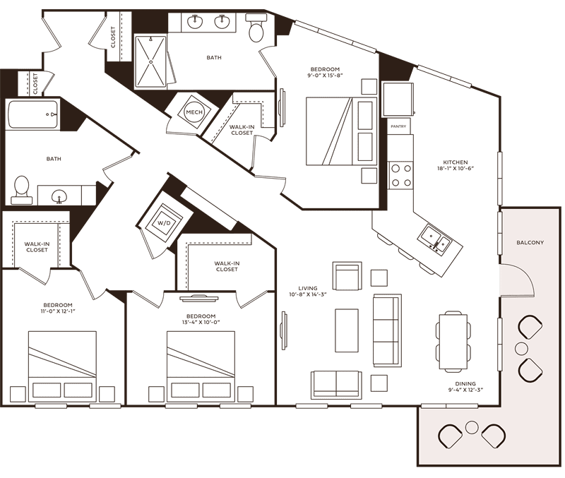 Rock Branch floor plan layout