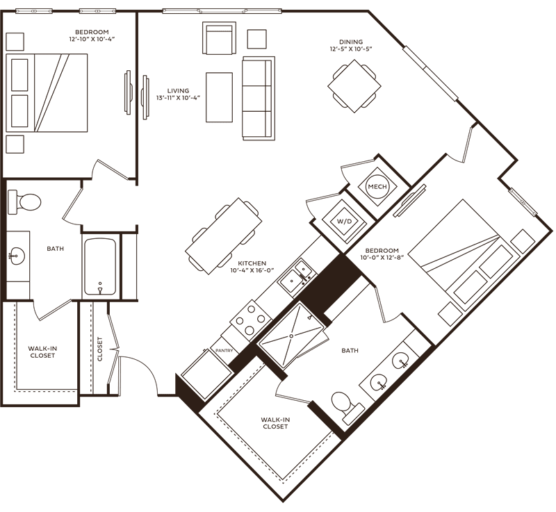Saunders floor plan layout