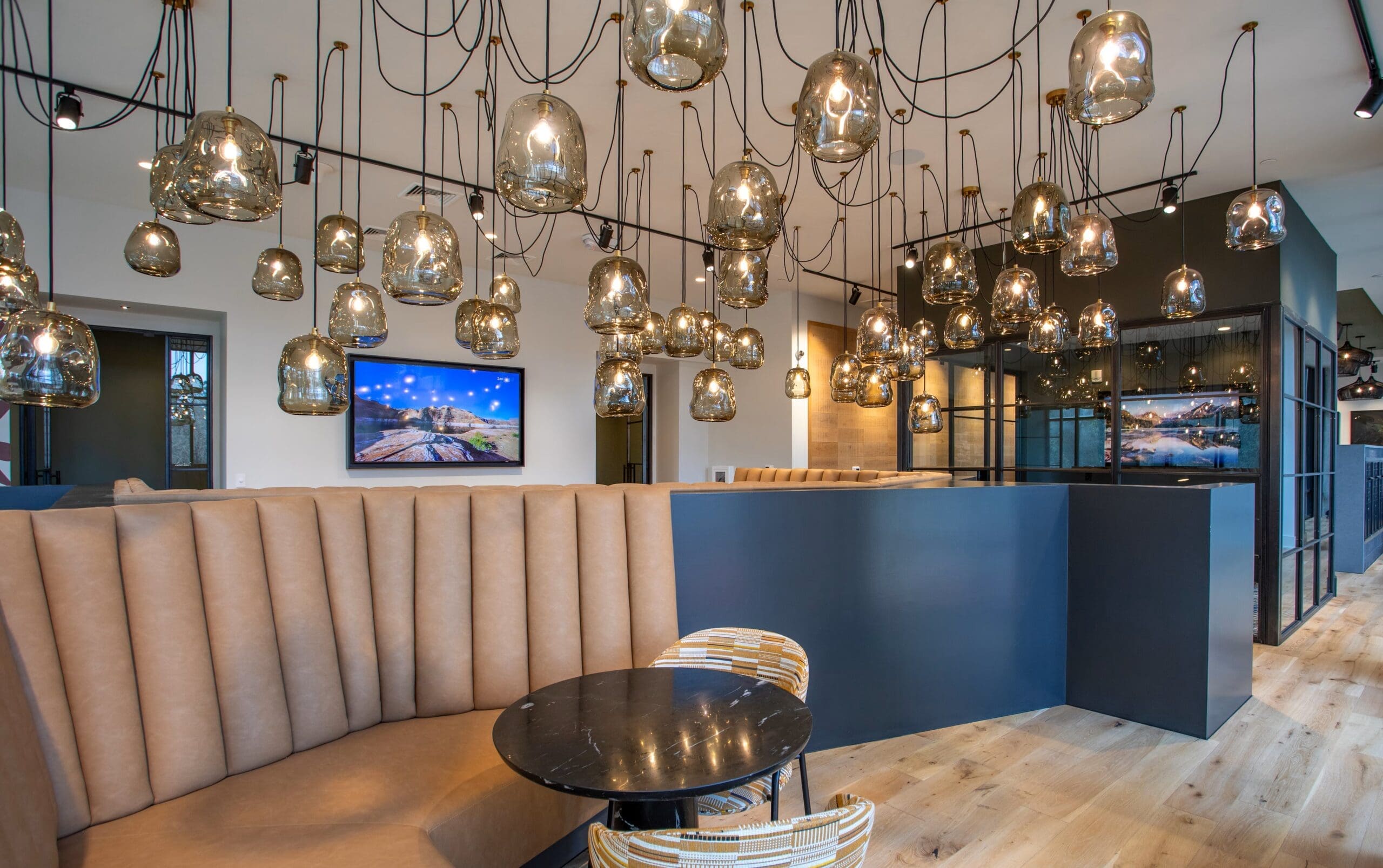 co working space
updated light fixtures